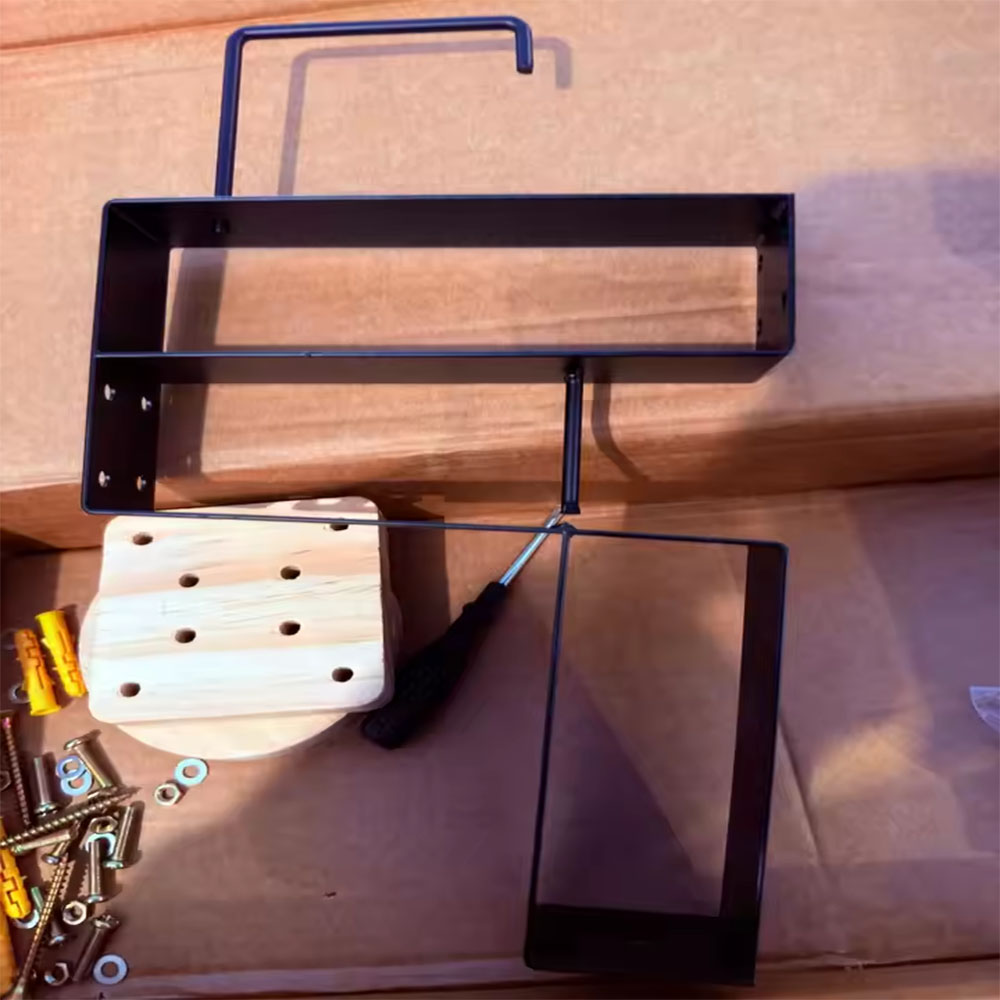 Wood Motorcycle Helmet Holder  - Motorcycle Gear Rack ulasan dan harga