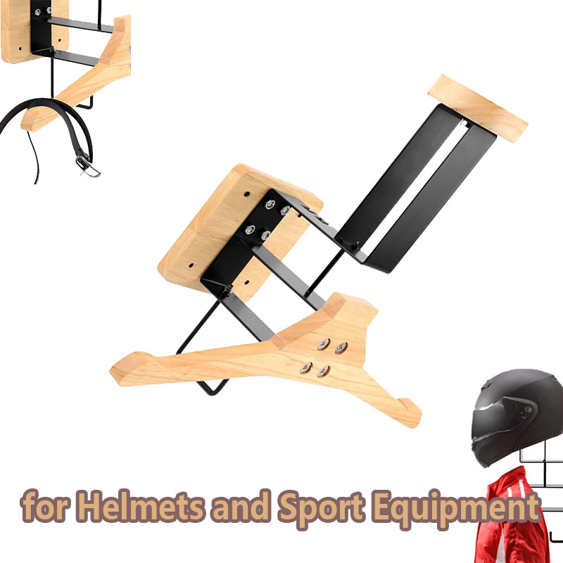 Wood Motorcycle Helmet Holder  - Motorcycle Gear Rack ulasan dan harga
