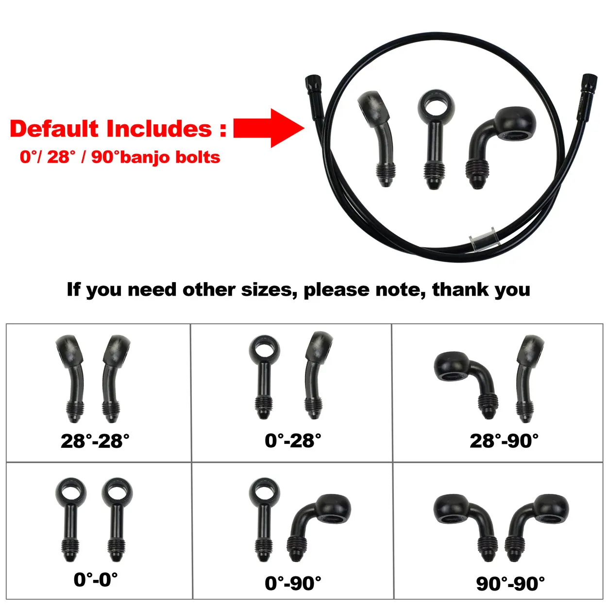 AN3 Braided Brake Hose Motorcy - Gear Clutch Motorcycle ulasan dan harga