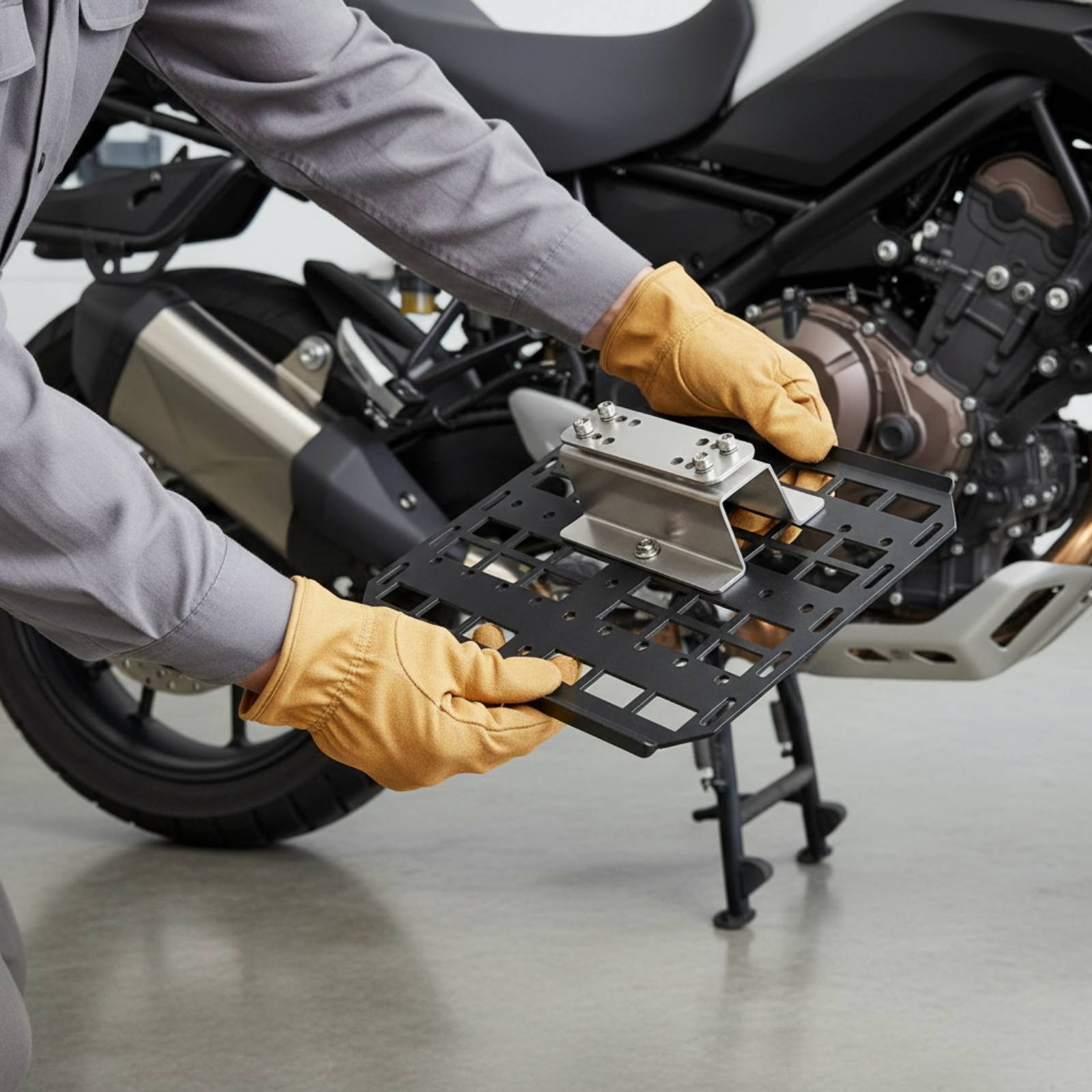 Motorcycle Side Box Hanger Sty - Motorcycle Gear Rack ulasan dan harga