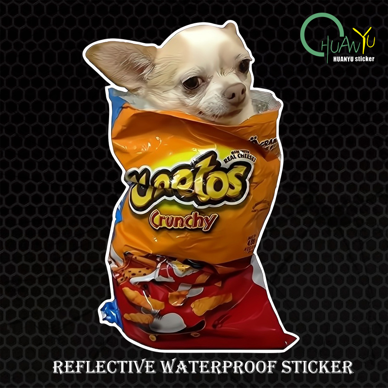 Cute puppy reflective sticker  - Motorcycle Gear Equipment ulasan dan harga